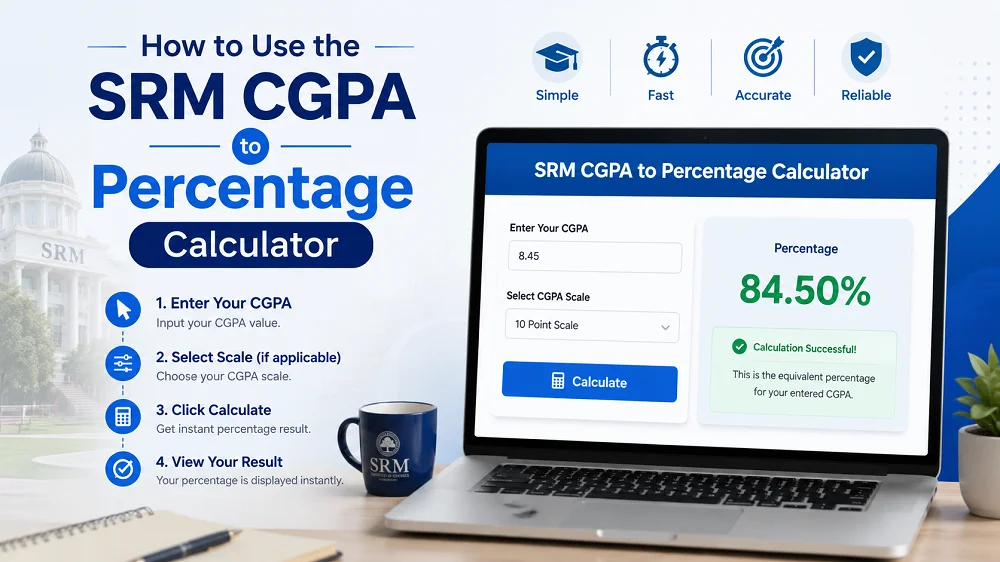 How to Use the SRM CGPA to Percentage Calculator