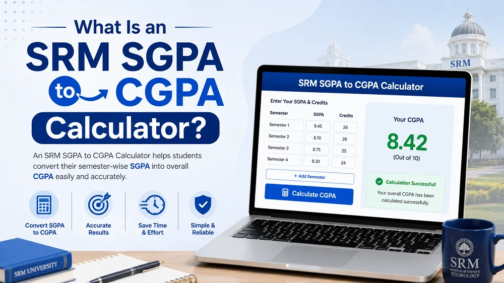 What Is an SRM SGPA to CGPA Calculator?