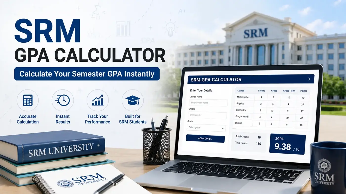 SRM GPA Calculator – Calculate Your Semester GPA Instantly